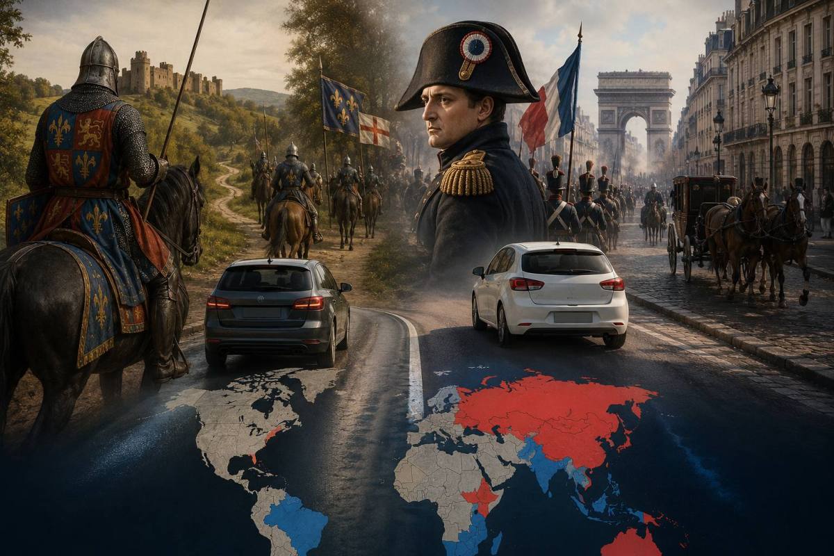 La historia explica por qué algunos países aún conducen por la izquierda. ,Imagen generada por IA / ChatGPT