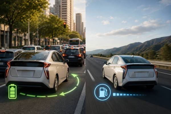 Mecánico revisando el motor de un automóvil