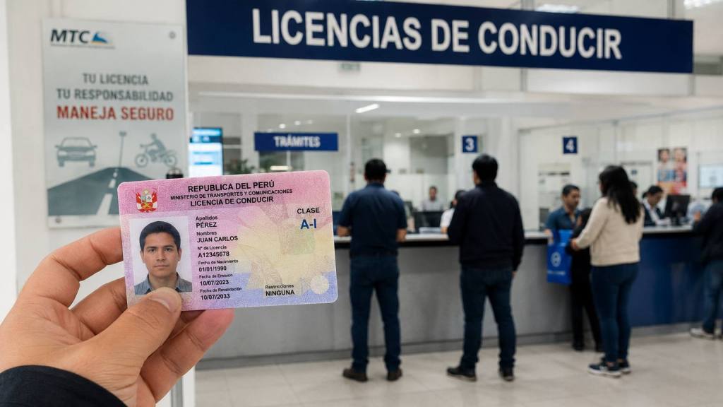 Licencia de conducir Perú, Imagen generada por IA / ChatGPT