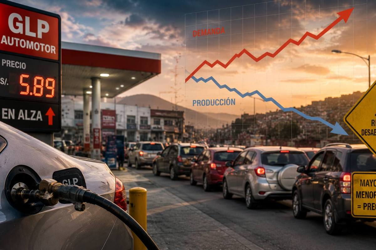 Estación de servicio en alerta roja ,Imagen generada por IA / ChatGPT
