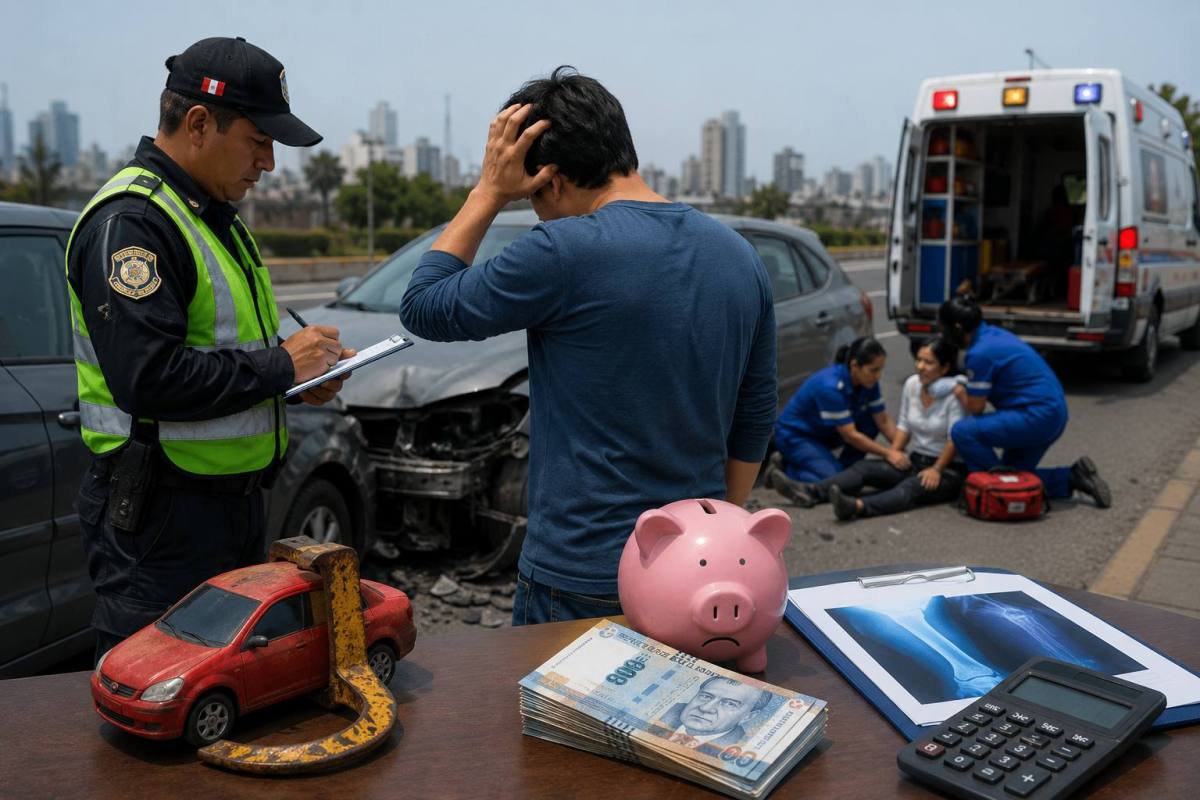 Accidente de tráfico y atención médica ,Generada por IA / ChatGPT