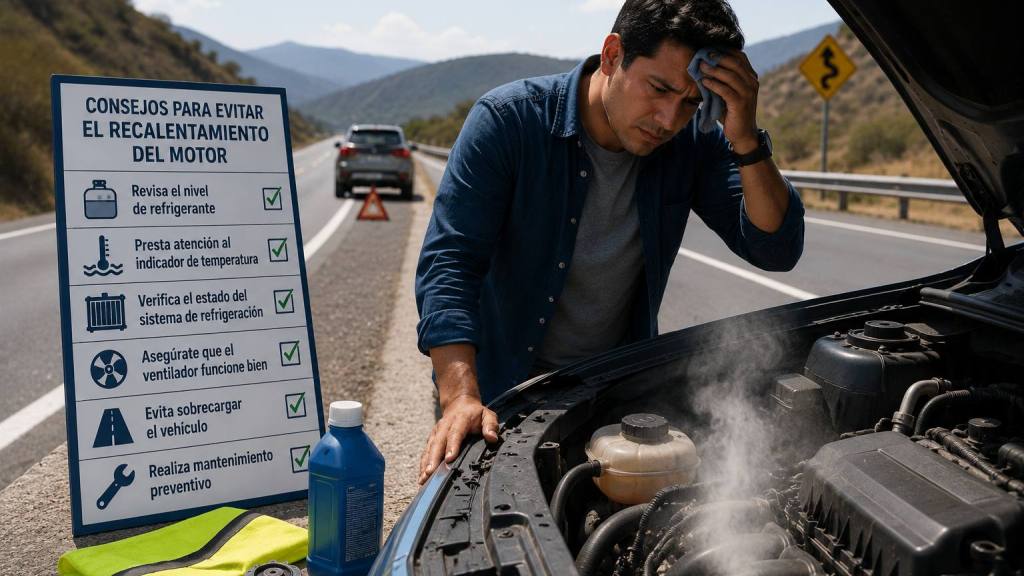 Problemas de motor en la carretera, Generada por IA / ChatGPT