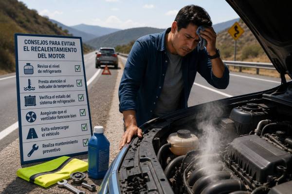 Mecánico revisando el motor de un automóvil