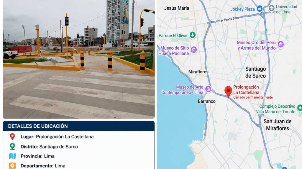 Cruce peatonal en La Castellana, Autoguía