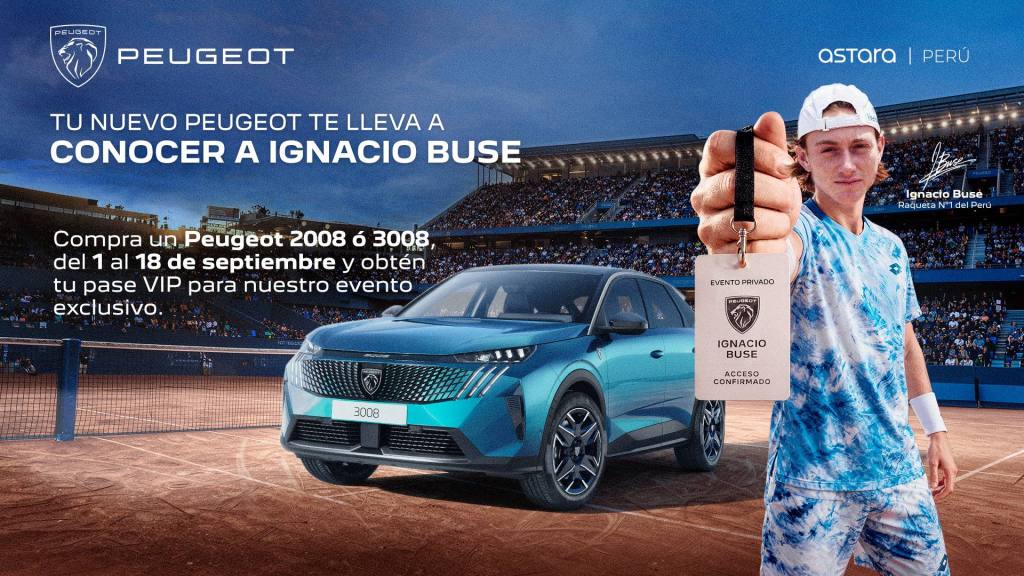 Peugeot lanza experiencia exclusiva para que sus clientes conozcan a Ignacio Buse, Prensa