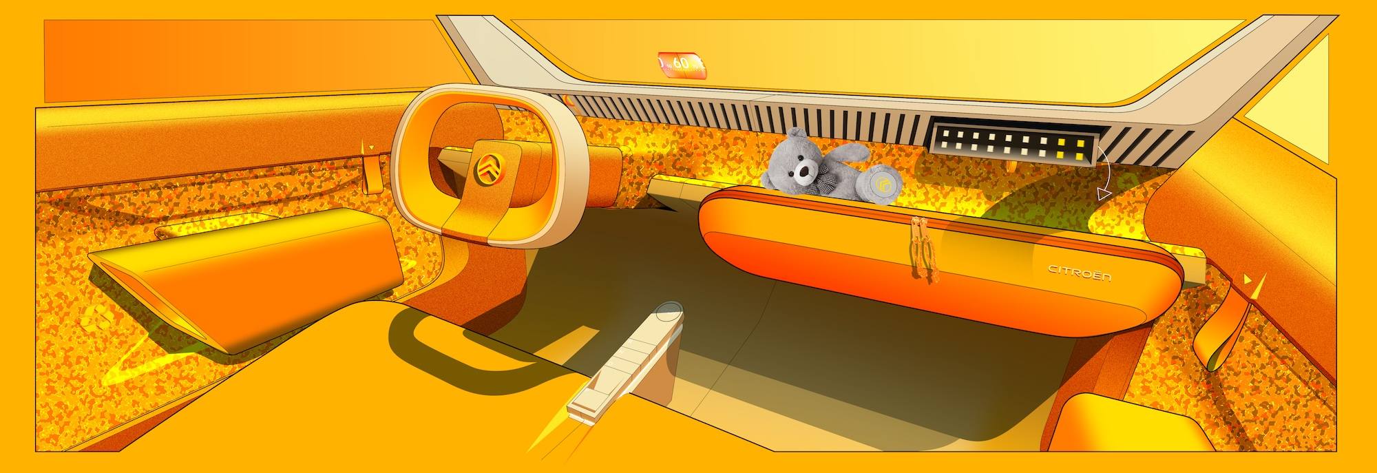 Citroën 2 CV Concept Interior - Prensa